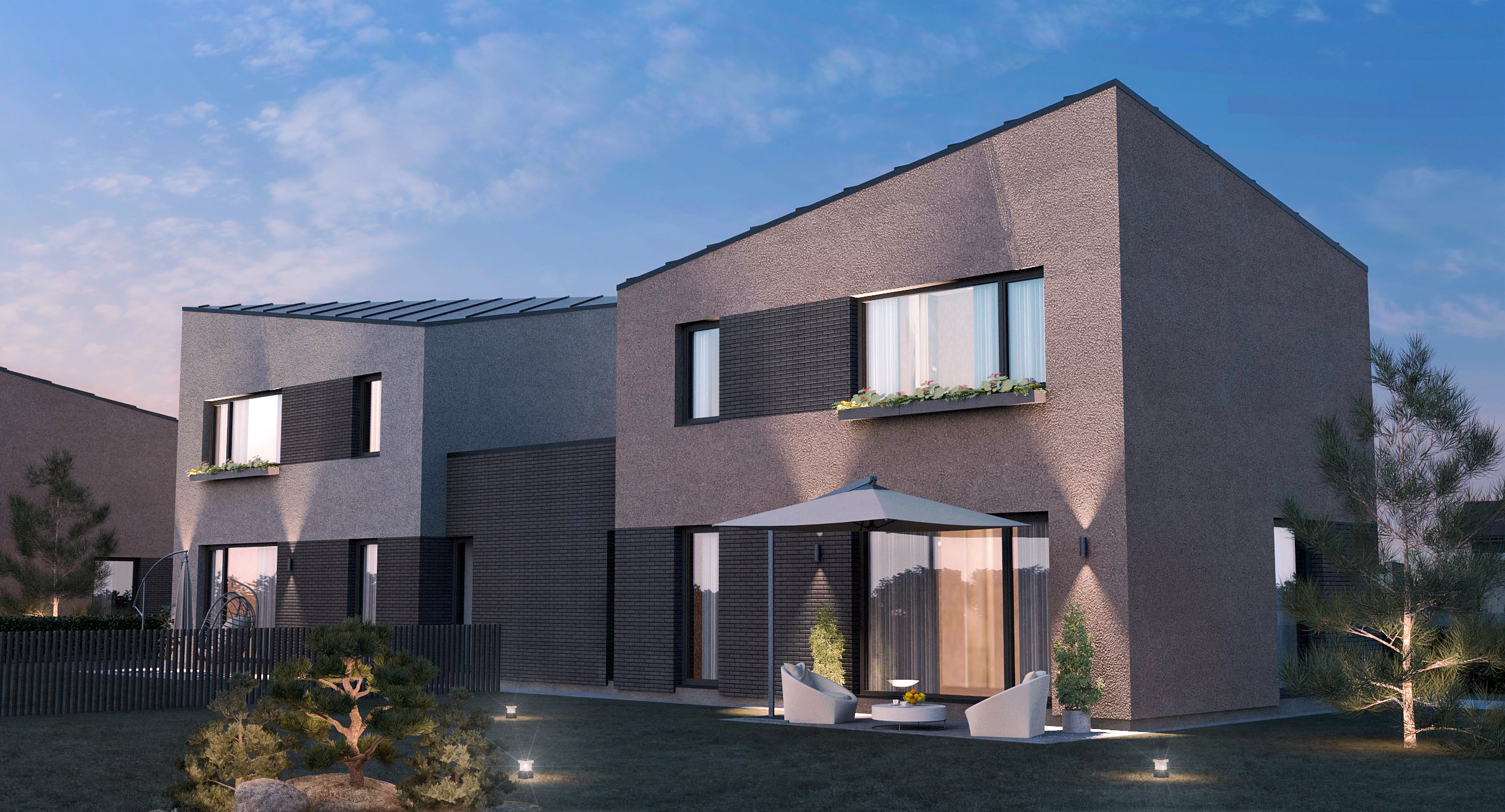 Parduodami du A + 129 m² namai su 4,5 arų žemės sklypais Ringauduose, Pilėnų g.